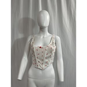 With Jean 'Cindy' White Corset Size S